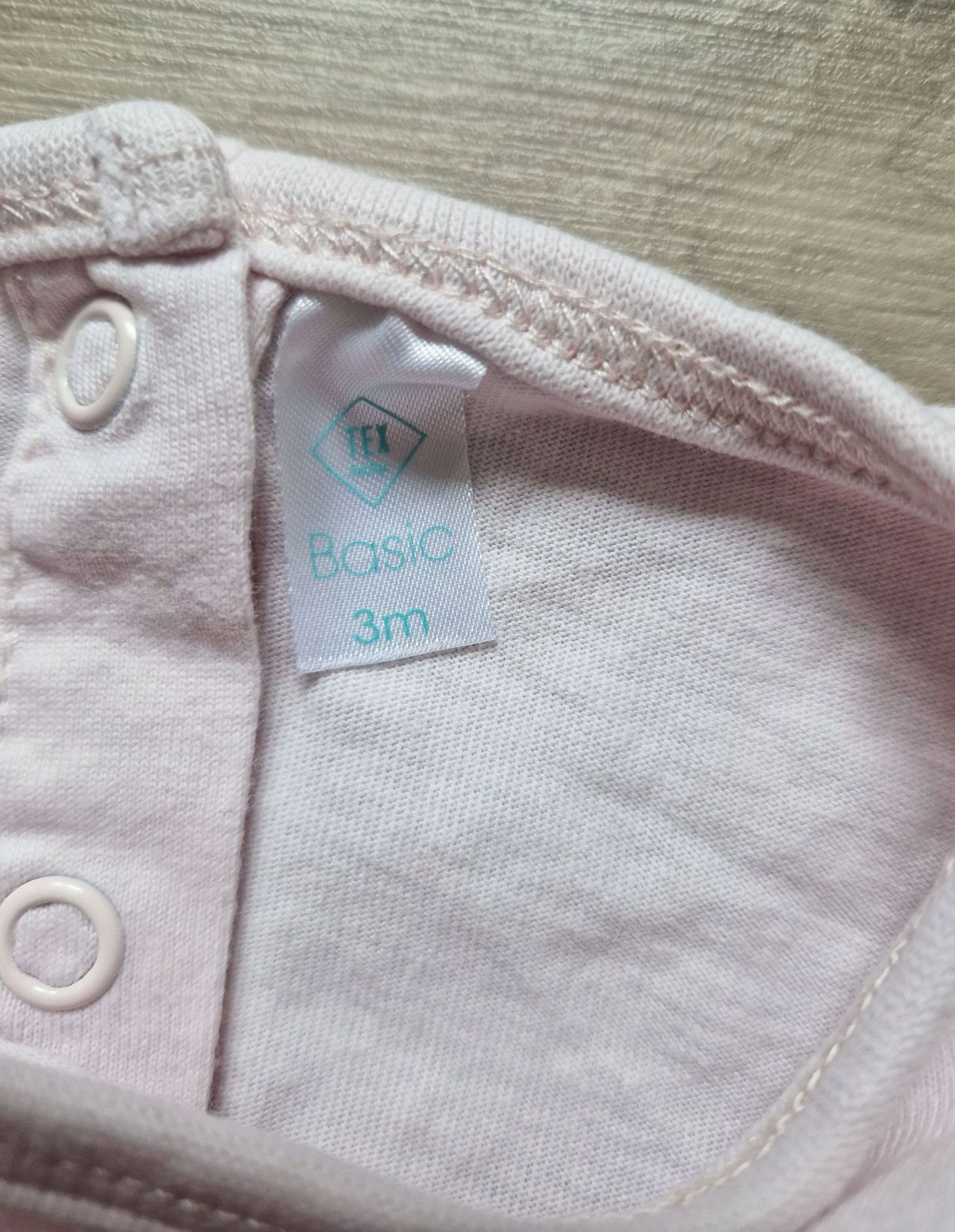 🦊 Pijama de verano para bebé niña TEX – motivo zorro – rosa – talla 3 meses – estado correcto (manchado) – photo 5